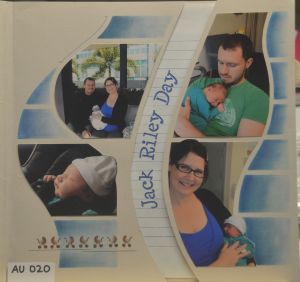 London - Rio modified double page, showing lined insert page. Inks.