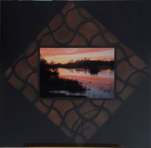 Rectangular photo with chalked background using Ellipse