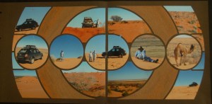 GAB 702 Rome - Tokyo double page featuring sand. This page won 1st prize in the professional section of the Gold Coast Show 2011.