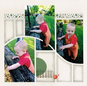 jack in 2003.  Sydney-Madrid stencils, Garden stamp, garden frieze, watering can is garden lace.  Inks. 