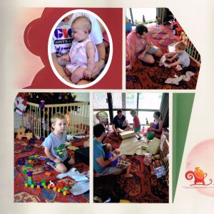 Centre page after flaps opened out.